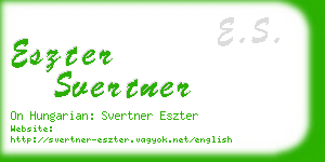 eszter svertner business card